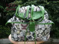 femmes coach sac discount 2013 new ch-1275 stone pattern vert